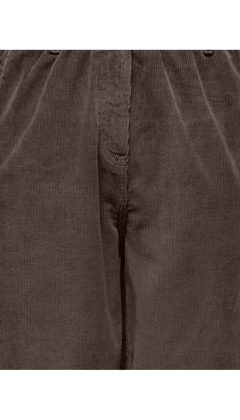 Pantalon velours Chocolate Brown ONLFLORA Longueur 32 ONLY - 5 | DOWN